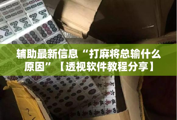 辅助最新信息“打麻将总输什么原因”【透视软件教程分享】