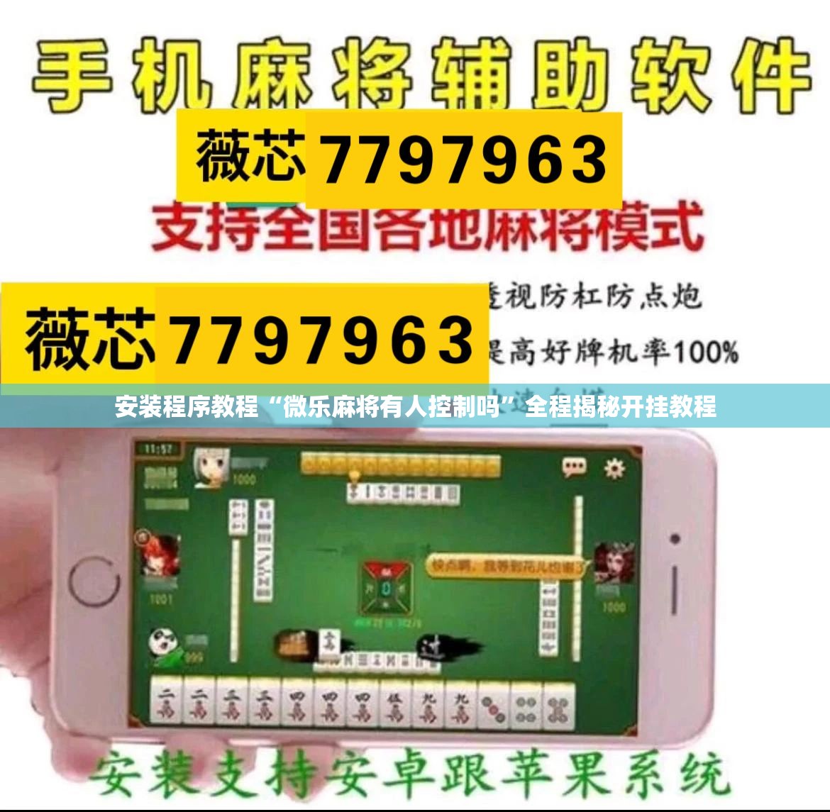 安装程序教程“微乐麻将有人控制吗	”全程揭秘开挂教程