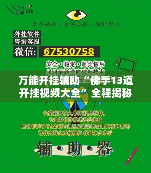 万能开挂辅助“佛手13道开挂视频大全”全程揭秘开挂教程