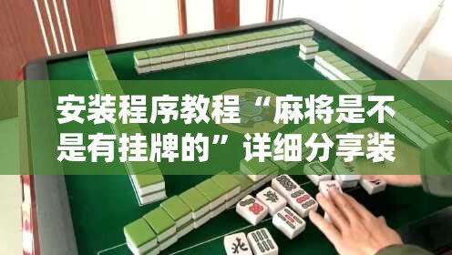 安装程序教程“麻将是不是有挂牌的”详细分享装挂步骤