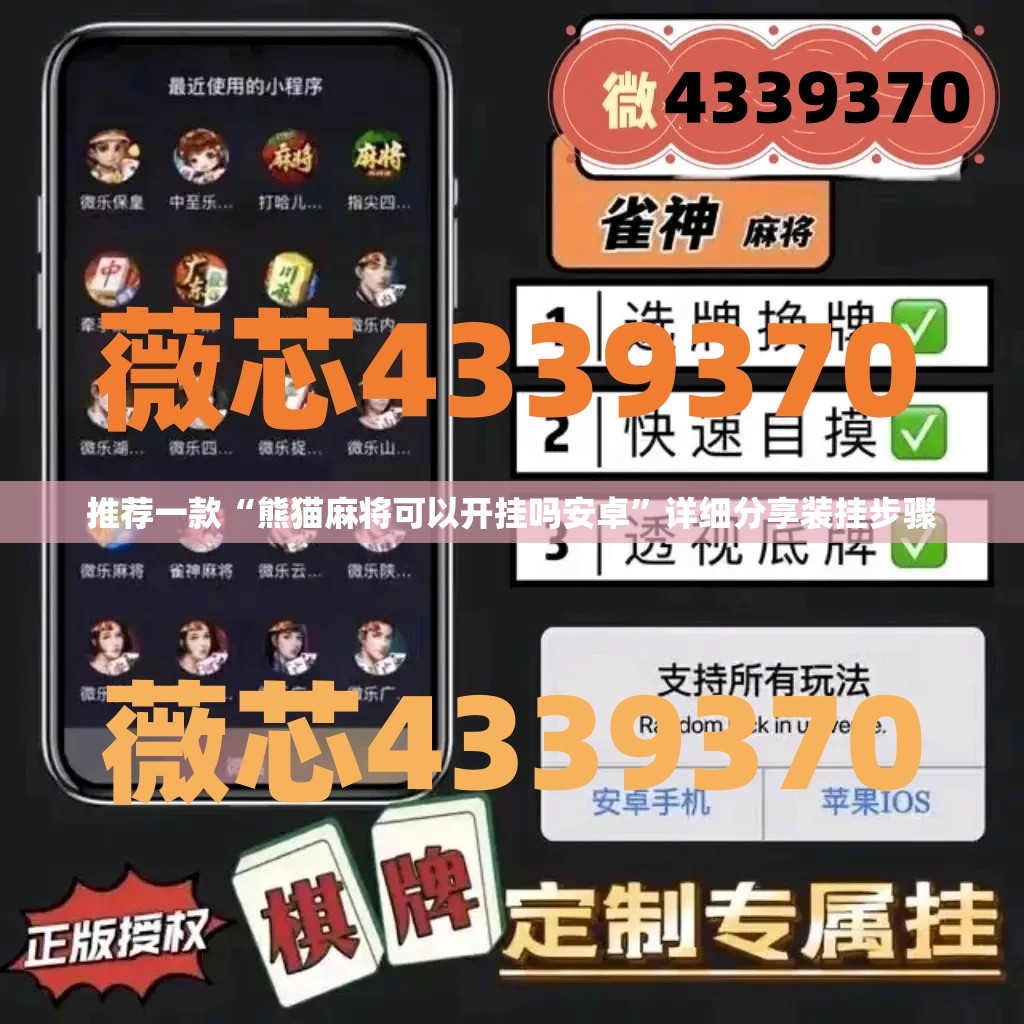 推荐一款“熊猫麻将可以开挂吗安卓”详细分享装挂步骤