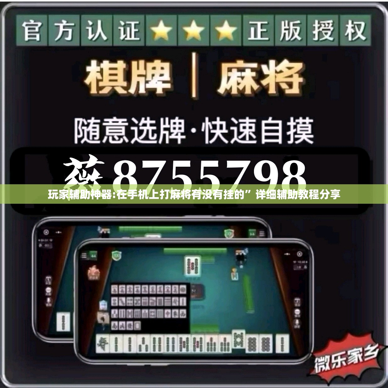 玩家辅助神器:在手机上打麻将有没有挂的	”详细辅助教程分享