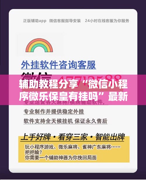 辅助教程分享“微信小程序微乐保皇有挂吗	”最新辅助详细教程