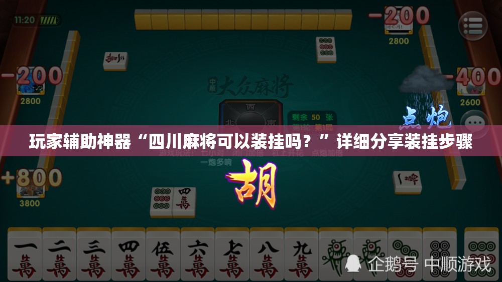 玩家辅助神器“四川麻将可以装挂吗？”详细分享装挂步骤